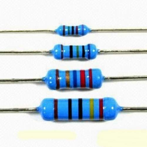 10R 0.5W MF resistor, each